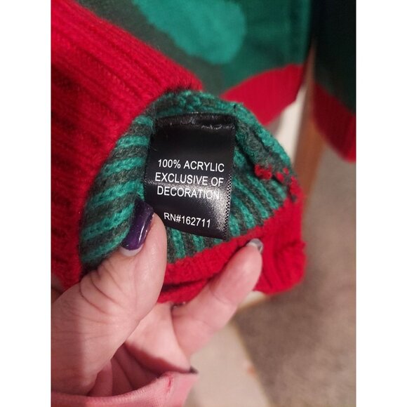 Blizzard Bay Sweater Mens Small Ugly Christmas Brewdolph Santas Drinking Camo - Picture 11 of 11